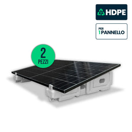 Zavorra 12° Riempibile Acqua / Sabbia per Pannelli Solari 30mm Tetti Piani 60kg 2PZ